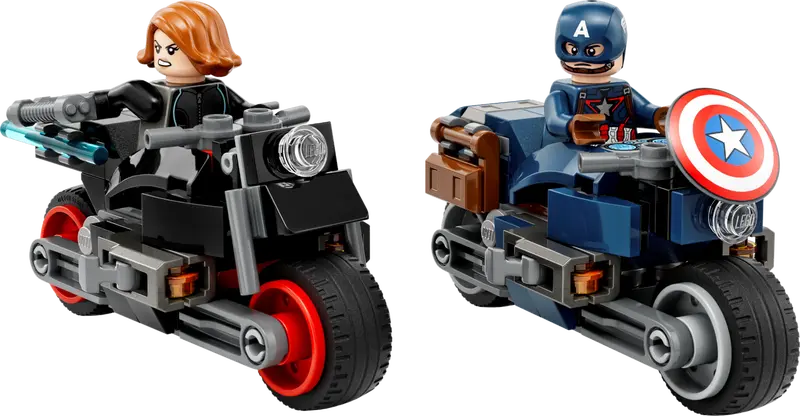 the LEGO Black Widow & Captain America Motorcycles set