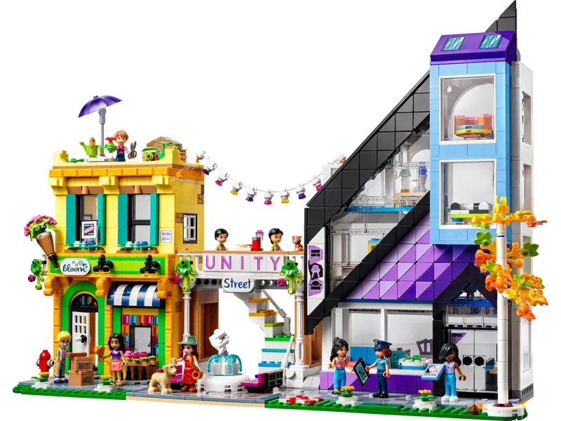 the LEGO Downtown Flower and Design Stores