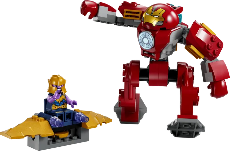 the LEGO Iron Man Hulkbuster vs. Thanos