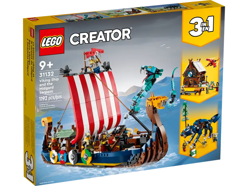 LEGO Creator 3-in-1 Viking Ship and the Midgard Serpent